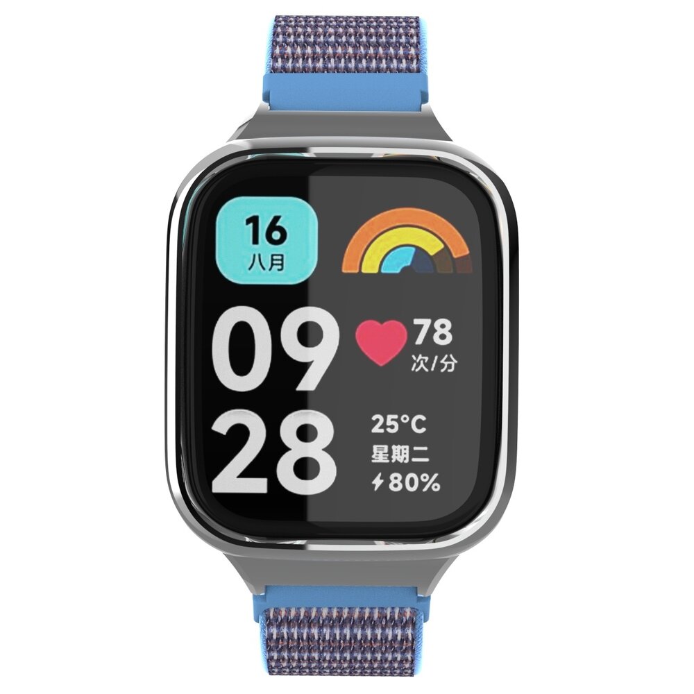 Strap-it Strap-it Bracelet nylon Redmi Watch 3 Active / Lite (bleu melange)