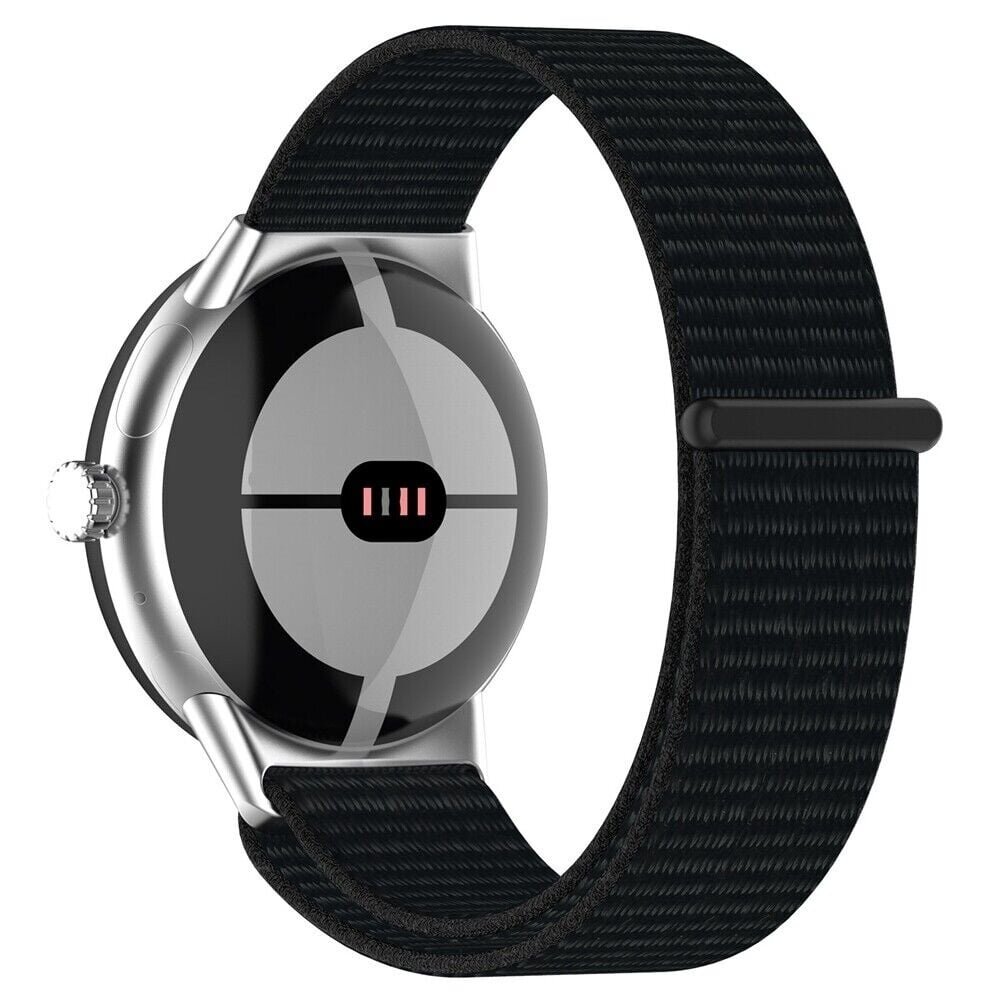 Strap-it Strap-it Bracelet nylon Google Pixel Watch 1/2 nylon (noir)