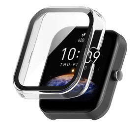 Strap-it Coque rigide avec verre Amazfit Bip 3 (Pro) (transparent)