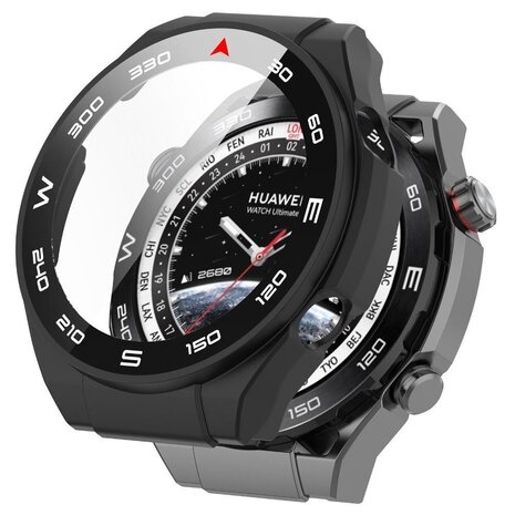 Strap-it Strap-it Coque rigide avec verre Huawei Watch Ultimate (noir)