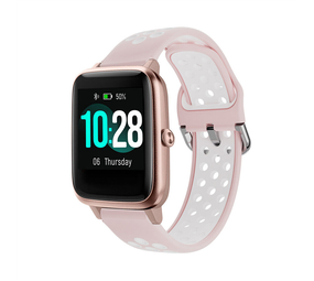 Strap-it Bracelet sport ID205L (rose/blanc)