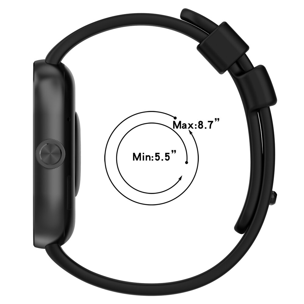 Strap-it Strap-it Bracelet silicone Redmi Watch 4 (noir)