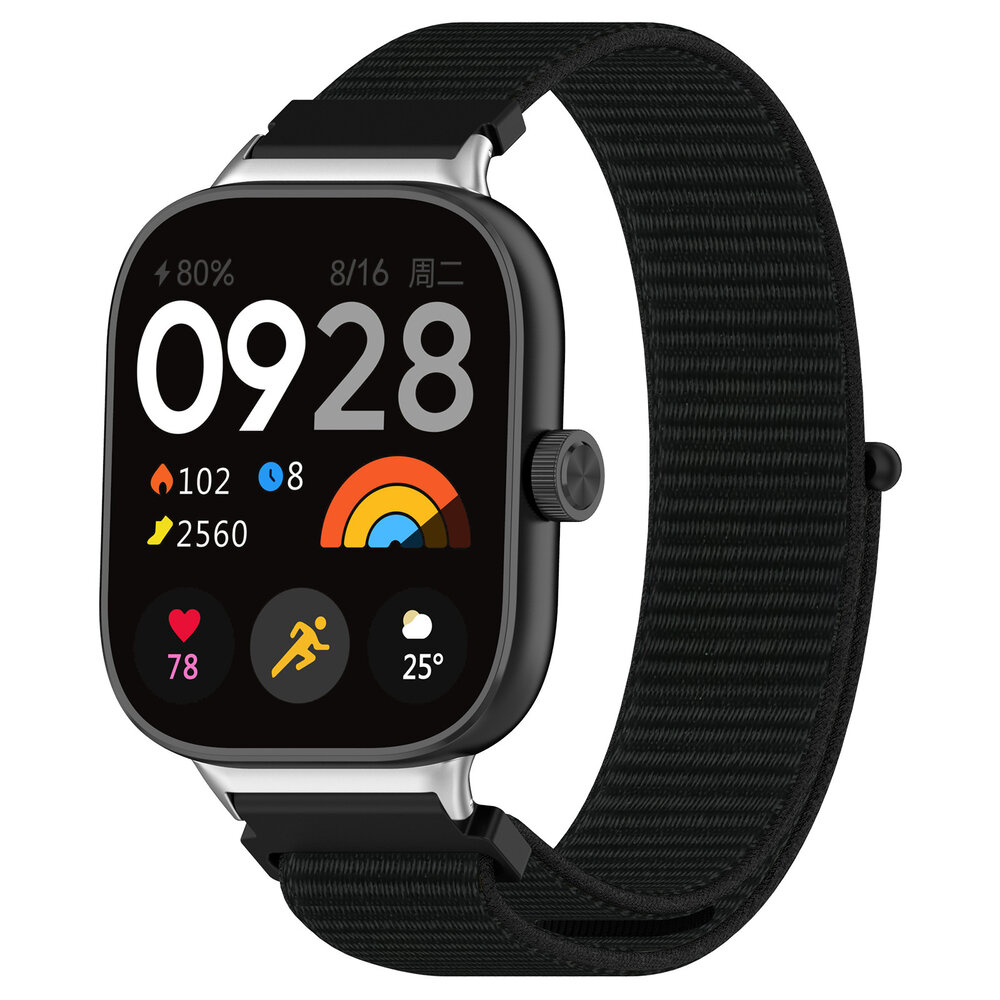 Strap-it Strap-it Bracelet nylon Redmi Watch 4 (noir)