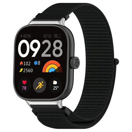 Strap-it Strap-it Bracelet nylon Redmi Watch 4 (noir)