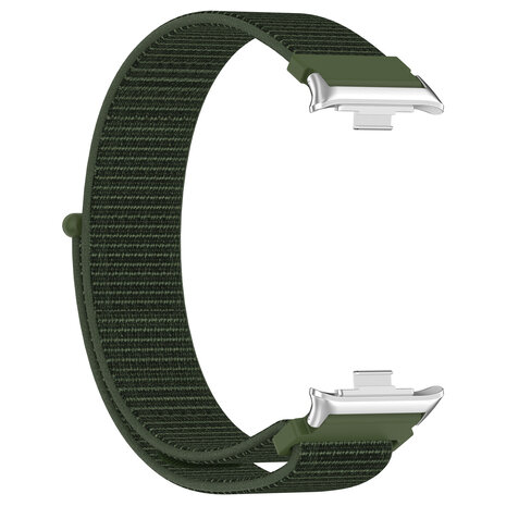 Strap-it Strap-it Bracelet nylon Redmi Watch 4 (vert armée)