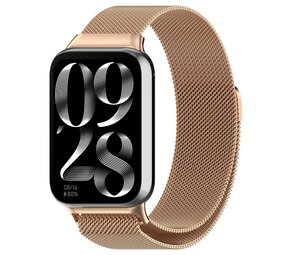 Strap-it Bracelet Milanais Redmi Watch 4 (or rose)