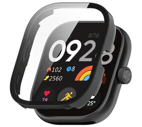 Strap-it Coque rigide avec verre Redmi Watch 4 (noir)