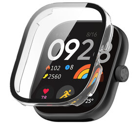 Strap-it Coque rigide avec verre Redmi Watch 4 (transparent)