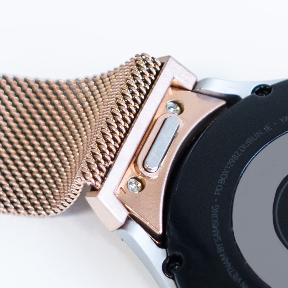 Strap-it Strap-it Bracelet Milanais 'One push' Samsung Galaxy Watch 4 44mm (or rose)