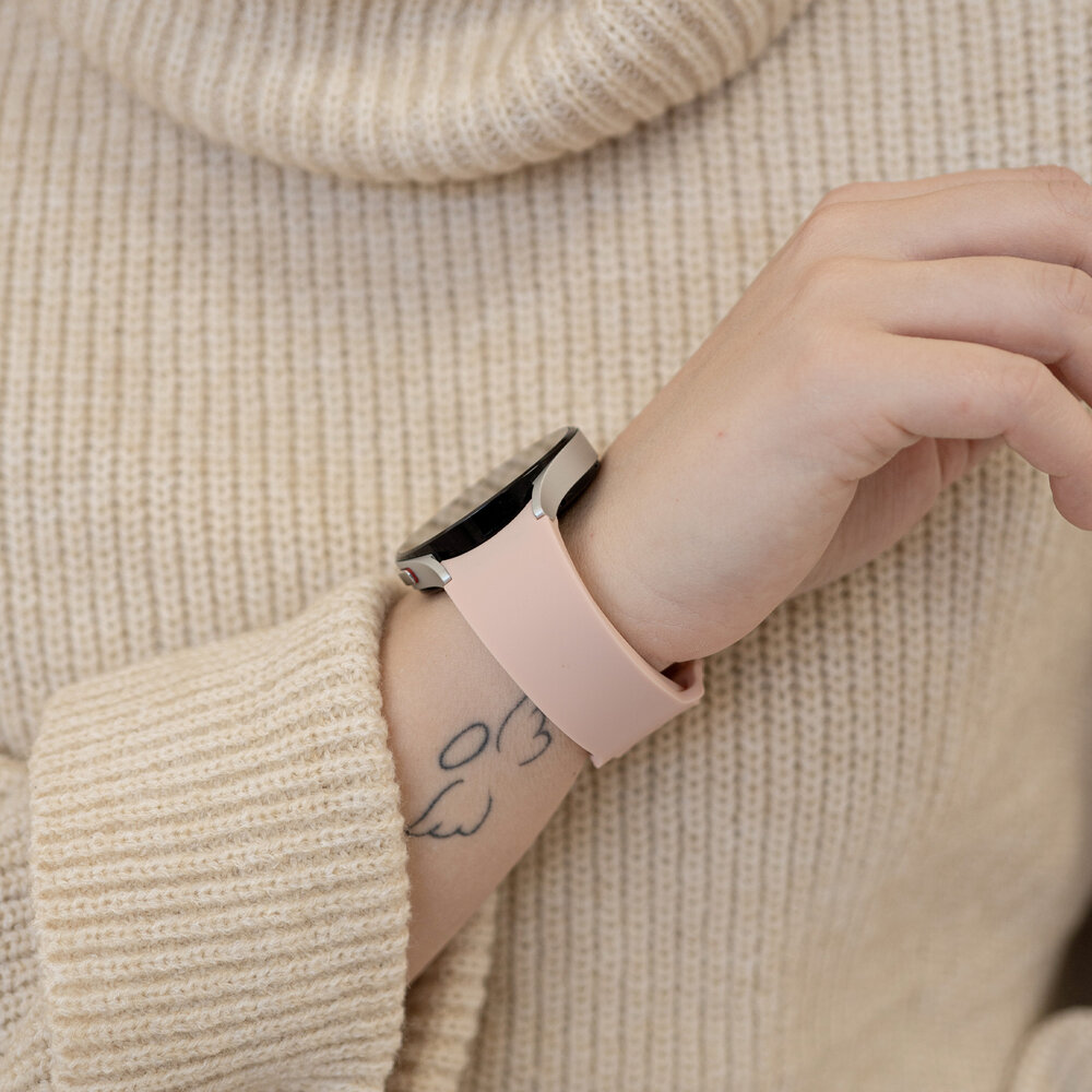 Strap-it Strap-it Bracelet silicone 'One push' Samsung Galaxy Watch 6 Classic 47mm (rosa)