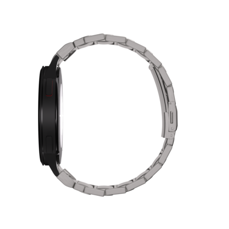 Strap-it Strap-it Bracelet titane de luxe 'One push' Samsung Galaxy Watch 4 44mm (titanium)