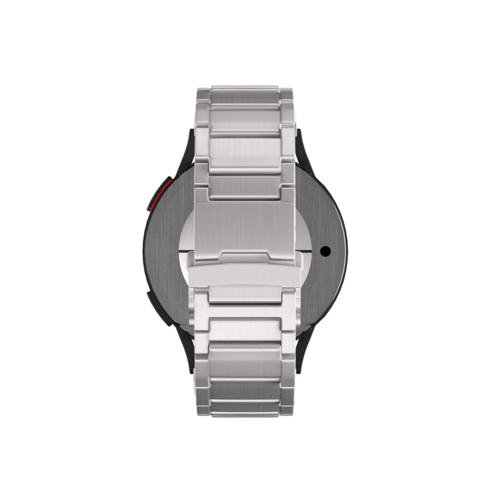 Strap-it Strap-it Bracelet titane 'One push' Samsung Galaxy Watch 4 Classic 42mm (argent)