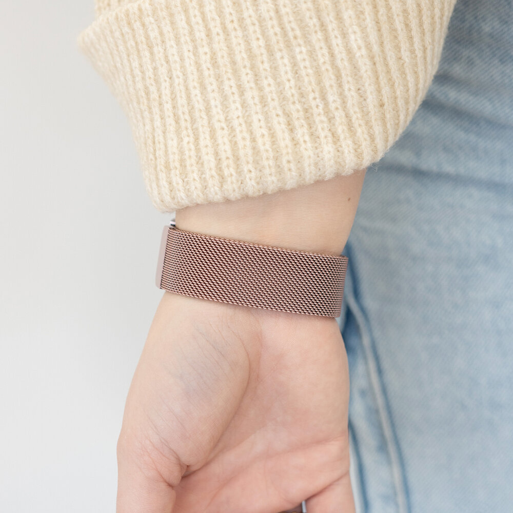 Strap-it Strap-it Bracelet Milanais 'One push' Samsung Galaxy Watch 4 Classic 46mm (rose)