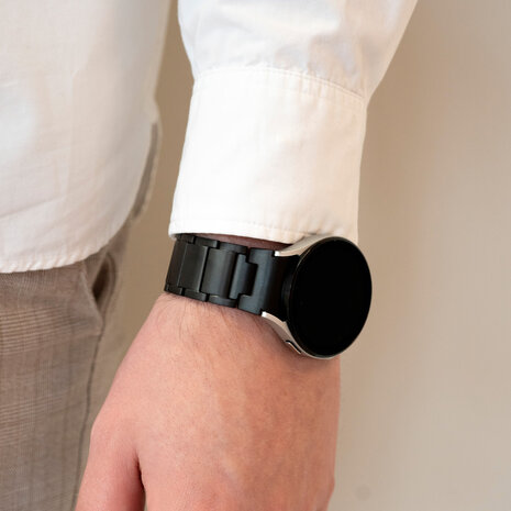 Strap-it Strap-it Bracelet titane 'One push' Samsung Galaxy Watch 5 40mm (noir)