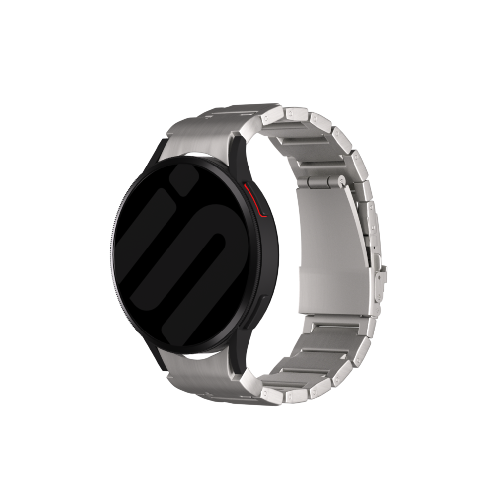 Strap-it Strap-it Bracelet titane 'One push' Samsung Galaxy Watch 5 40mm (titanium) Strap-it Strap-it Bracelet titane 'One push' Samsung Galaxy Watch 5 40mm (titanium)