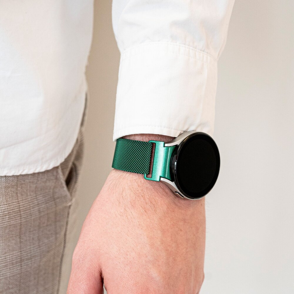 Strap-it Strap-it Bracelet Milanais 'One push' Samsung Galaxy Watch 6 40mm (vert)