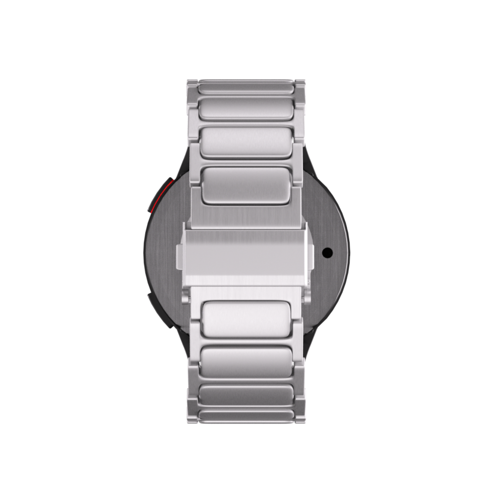 Strap-it Strap-it Bracelet titane de luxe 'One push' Samsung Galaxy Watch 6 40mm (argent)