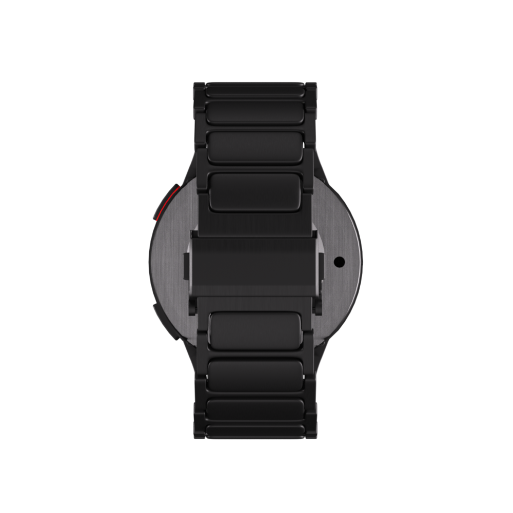 Strap-it Strap-it Bracelet titane de luxe 'One push' Samsung Galaxy Watch 6 44mm (noir)