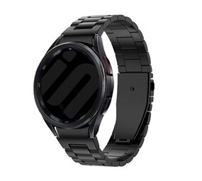 Strap-it Bracelet acier 'One push' Samsung Galaxy Watch 6 Classic 43mm (noir)