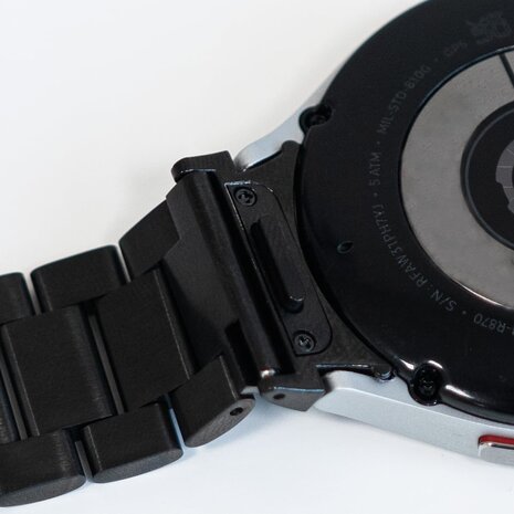 Strap-it Strap-it Bracelet acier 'One push' Samsung Galaxy Watch 6 Classic 43mm (noir)