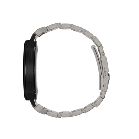 Strap-it Strap-it Bracelet titane 'One push' Samsung Galaxy Watch 6 Classic 43mm (titanium)