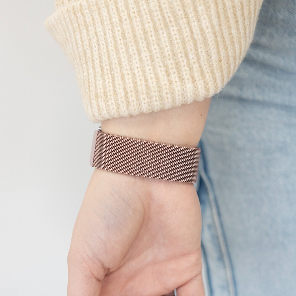 Strap-it Strap-it Bracelet Milanais 'One push' Samsung Galaxy Watch 6 Classic 47mm (rose)