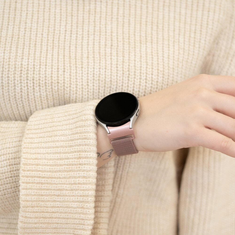 Strap-it Strap-it Bracelet Milanais 'One push' Samsung Galaxy Watch 6 Classic 47mm (rose)