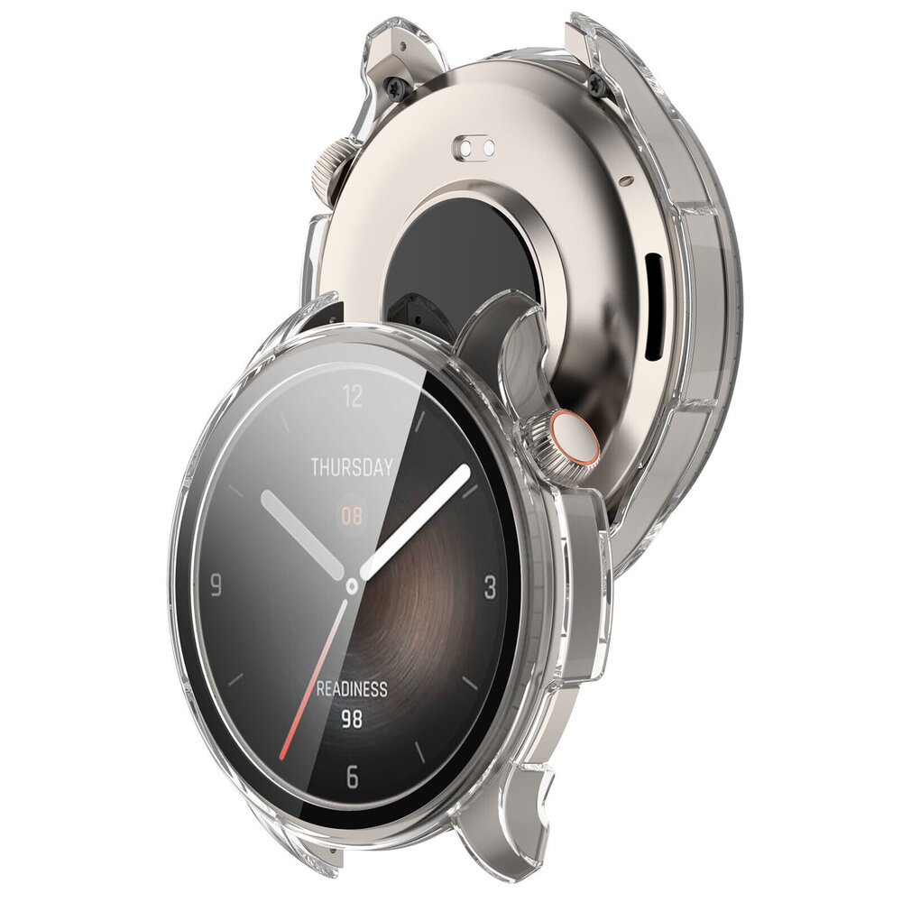 Strap-it Strap-it Coque rigide avec verre Amazfit Balance (transparent)