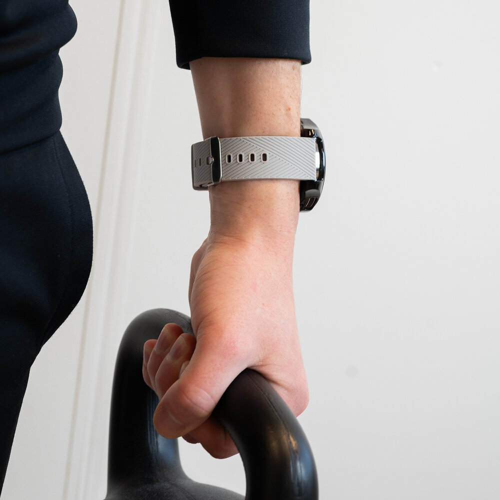 Bandz Bandz Bracelet silicone 'Deluxe' Amazfit GTR 4 (gris)