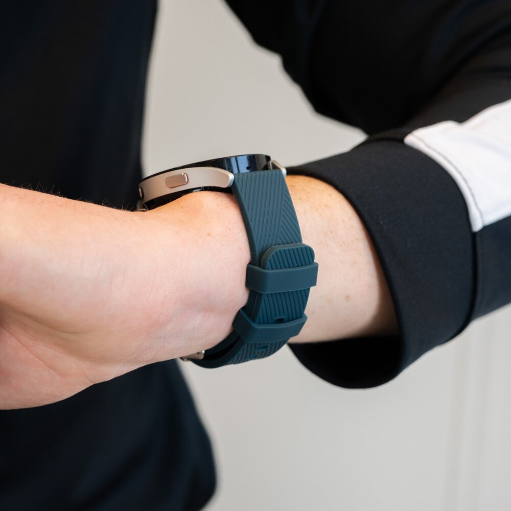 Bandz Bandz Bracelet silicone 'Deluxe' Amazfit Bip 5 (vert foncé)