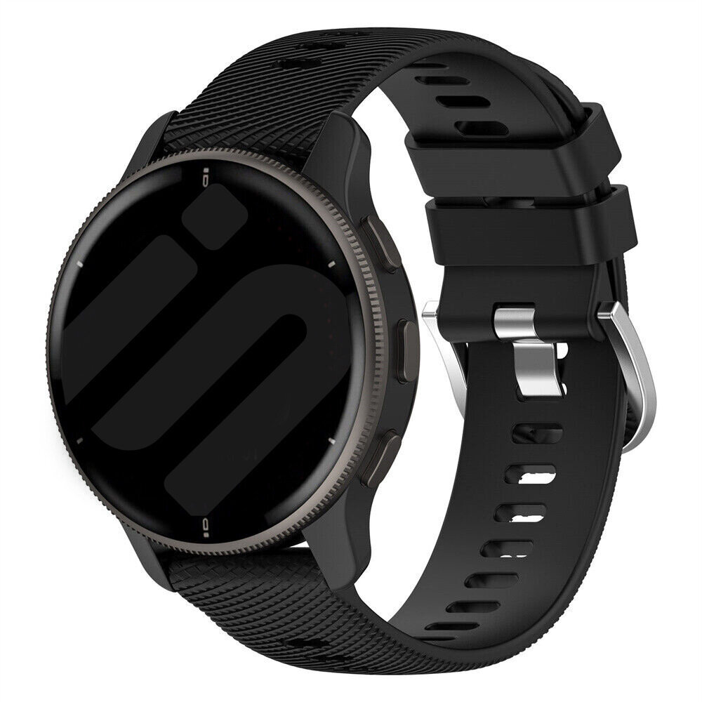 Strap-it Strap-it Bracelet silicone Garmin Vivoactive 4 (noir)