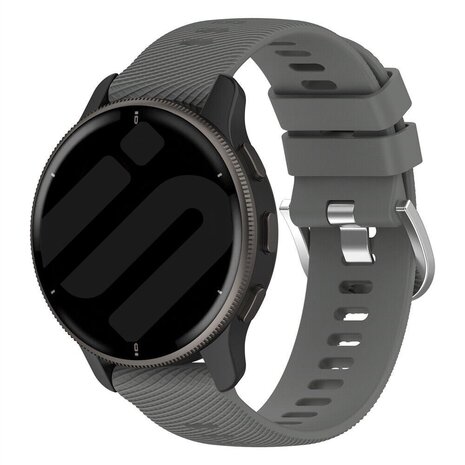 Strap-it Strap-it Bracelet silicone Garmin Venu 2 (gris foncé)