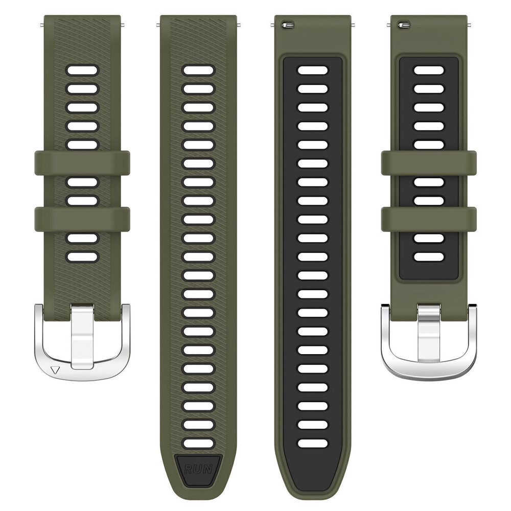 Strap-it Strap-it Bracelet sport á boucle Garmin Venu 2 (olive/noir)