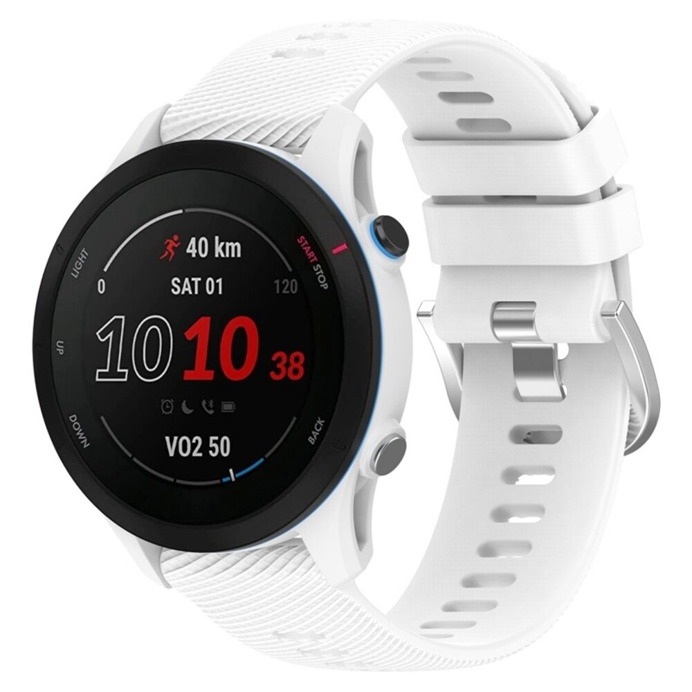 Strap-it Strap-it Bracelet silicone Garmin Forerunner 255 (blanc)