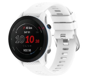 Strap-it Bracelet silicone Garmin Forerunner 255 (blanc)
