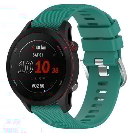 Strap-it Strap-it Bracelet silicone Garmin Forerunner 255 (vert sapin)