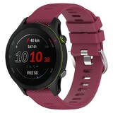 Strap-it Bracelet silicone Garmin Forerunner 255 (vin rouge)