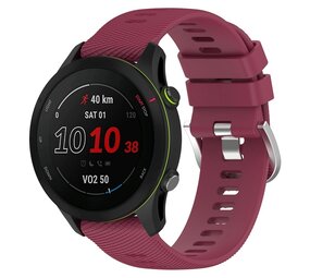 Strap-it Bracelet silicone Garmin Forerunner 255 (vin rouge)