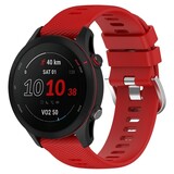 Strap-it Bracelet silicone Garmin Forerunner 255 (rouge)