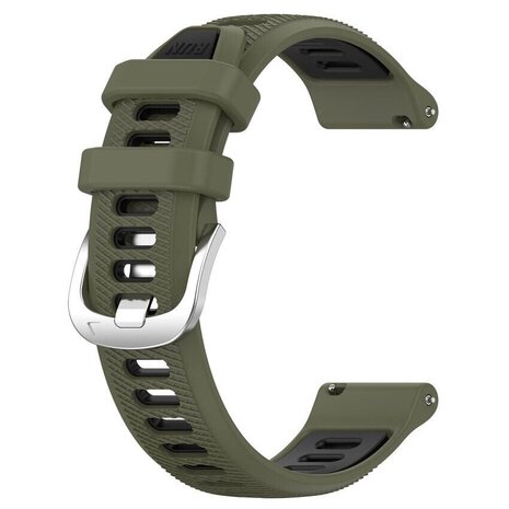 Strap-it Strap-it Bracelet sport á boucle Garmin Forerunner 255 (olive/noir) Strap-it Strap-it Bracelet sport á boucle Garmin Forerunner 255 (olive/noir)