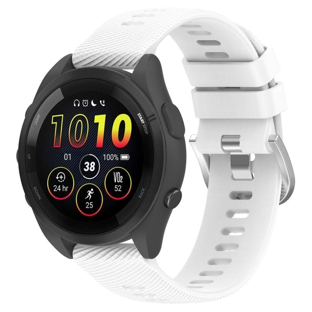 Strap-it Strap-it Bracelet silicone Garmin Forerunner 265 (blanc)