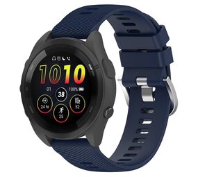 Strap-it Bracelet silicone Garmin Forerunner 265 (bleu foncé)