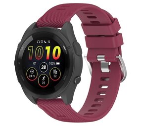 Strap-it Bracelet silicone Garmin Forerunner 265 (vin rouge)