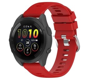 Strap-it Bracelet silicone Garmin Forerunner 265 (rouge)