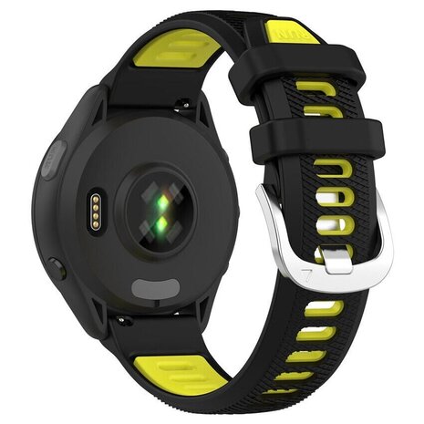 Strap-it Strap-it Bracelet sport á boucle Garmin Venu 3 (noir/jaune)