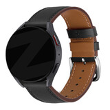 Bandz Bandz Bracelet cuir 'Deluxe' Amazfit GTS 4 (Mini) (noir)