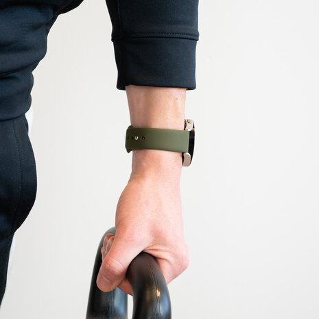 Bandz Bandz Bracelet sport 'Deluxe' Amazfit GTS 4 (Mini) (vert olive)