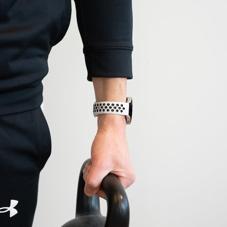 Bandz Bandz Bracelet sport 'Deluxe' Amazfit GTS 4 (Mini) (blanc/noir)