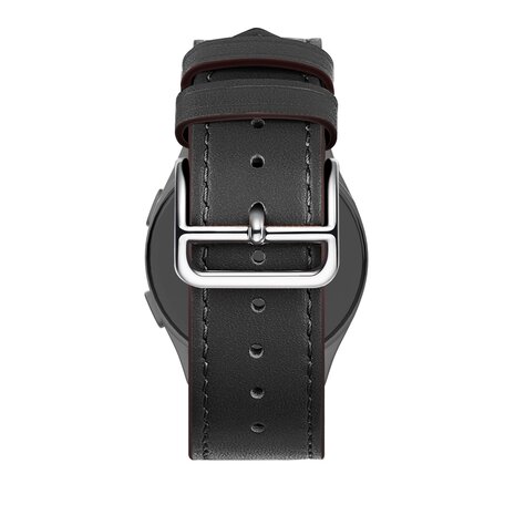 Bandz Bandz Bracelet cuir 'Deluxe' Amazfit GTR Mini (noir)