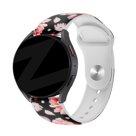 Bandz Bandz Bracelet silicone 'Flowers' Amazfit GTR Mini